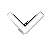 White down arrow
