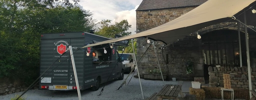 Stonebakers catering a wedding venue